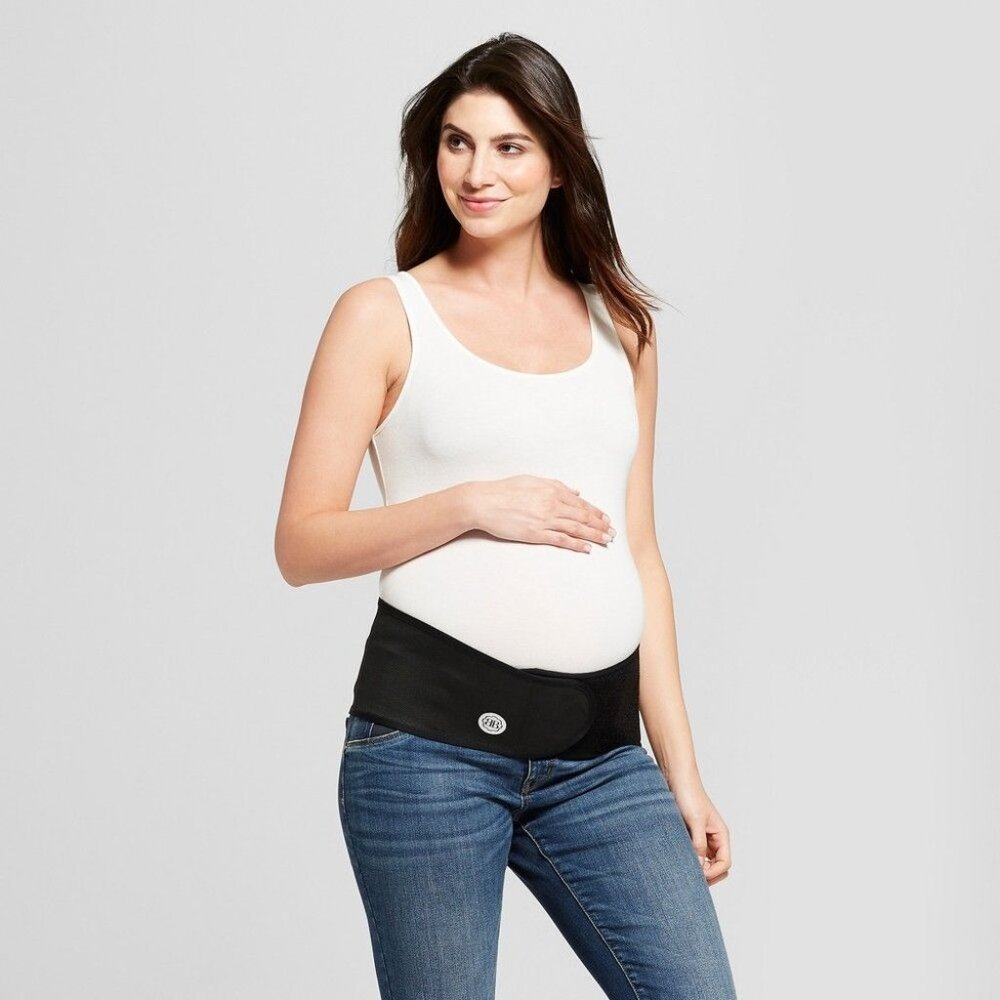 Belly Bandit Basics Belly & Back Maternity Support Belt Black Size L/G